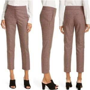 Veronica Beard Gemini Check Crop Pants, Size 8
